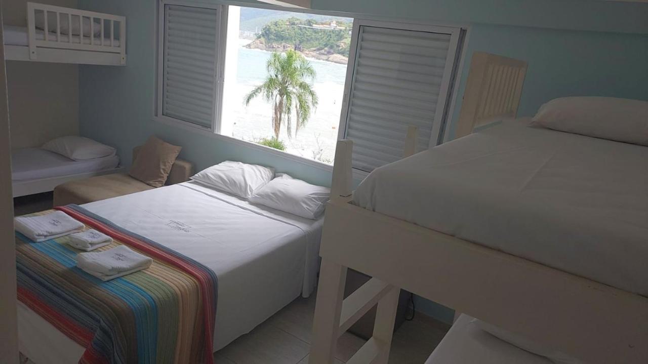 Mansao Tenorio - Suites, Estudio Ou Cobertura Pe Na Areia Ubatuba Eksteriør billede