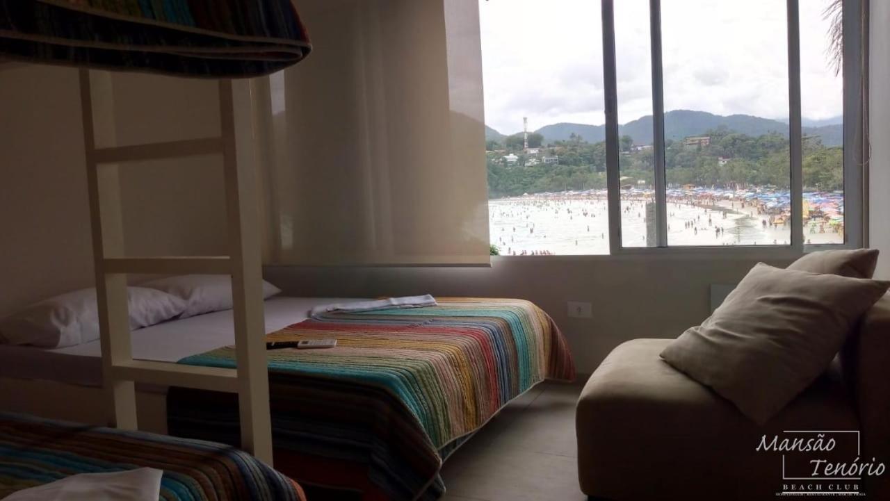 Mansao Tenorio - Suites, Estudio Ou Cobertura Pe Na Areia Ubatuba Eksteriør billede